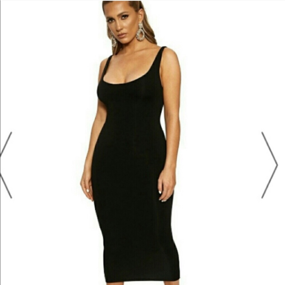 Naked Wardrobe black midi